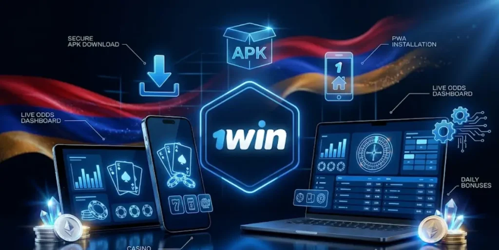 1win հավելվածները բոլոր սարքերի համար. Android APK, iOS PWA և PC տարբերակների տեղադրում: